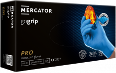 Ochranné nitrilové rukavice Mercator GOGRIP modré 50ks