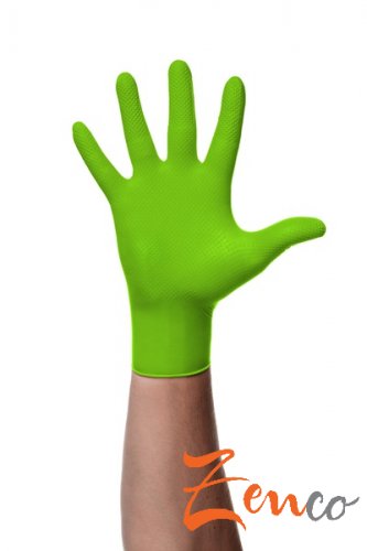 Ochranné nitrilové rukavice Mercator GOGRIP zelené 50ks - Velikost: XL
