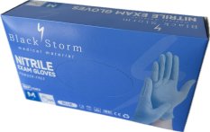 Jednorázové nitrilové vyšetřovací rukavice BLACK STORM 100 ks
