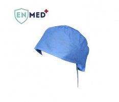 ENMED® Chirurgický čepec s úvazkem z netkané textilie - 100 ks