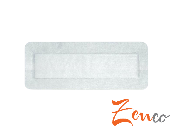 Pooperačná náplasť z netkanej textílie s absorpčným vankúšikom, sterilná, 50 ks - Rozmer: 10 x 8 cm