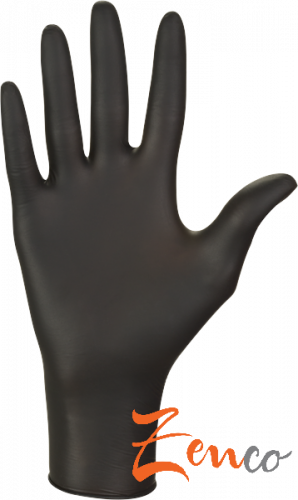Jednorazové nitrilové zdravotnícke rukavice Mercator NITRYLEX čierne 100 ks - Zvoľte veľkosť: XL