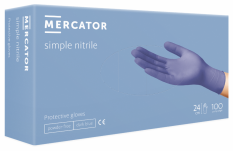 Jednorazové nitrilové rukavice Mercator Simple Nitrile modré 100 ks /výpredaj/