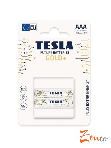 Baterie Tesla GOLD+ AAA - Obsah balení: 4 ks