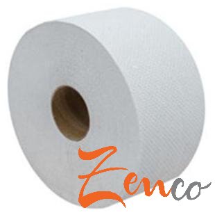 Biely toaletný papier JUMBO priemer 230 mm, 6 roliek