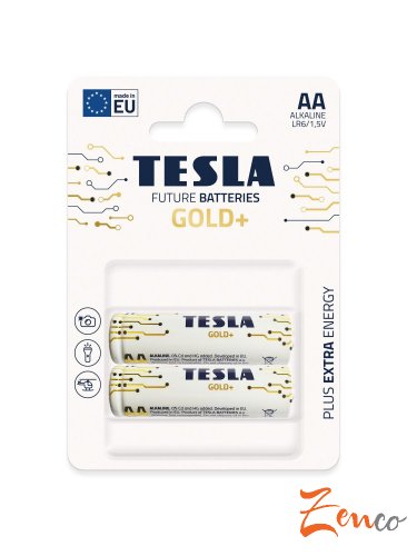 Baterie Tesla GOLD+ AA - Obsah balení: 4 ks