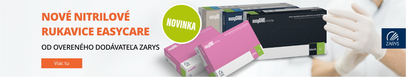 Novinka - nitrilové rukavice easyCARE od dodavatela ZARYS