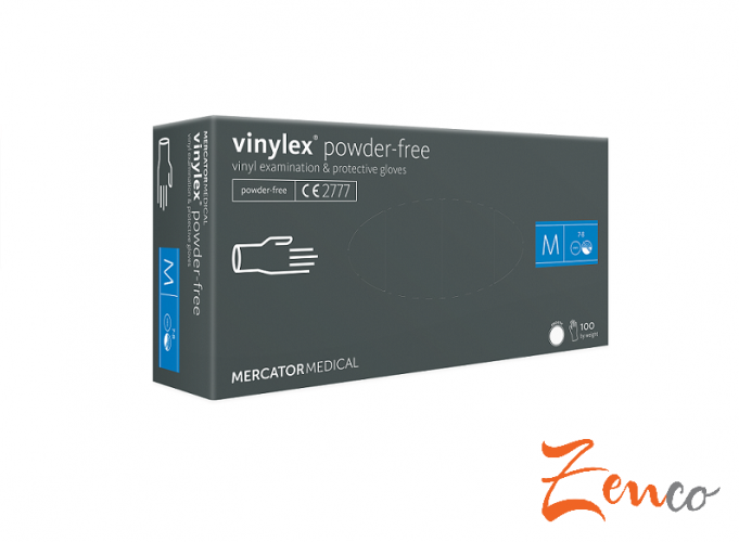 Vinylové rukavice Mercator VINYLEX 100 ks - Zvolte velikost: L