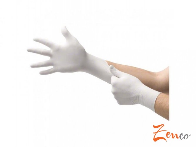 Jednorazové nitrilové zdravotnícke rukavice Mercator NITRYLEX biele 100 ks