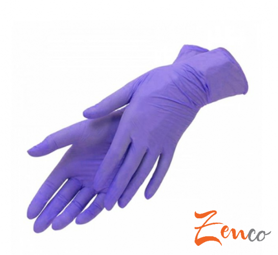 Jednorazové nitrilové zdravotnícke rukavice Mercator NITRYLEX fialové 100 ks - Zvoľte veľkosť: L