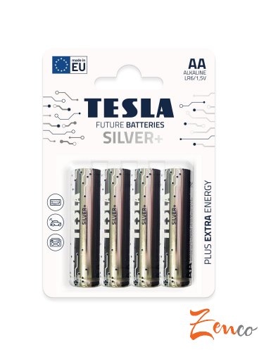 Baterie Tesla SILVER+ AA - Balení: 4 ks